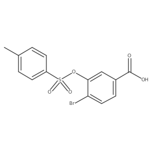 4-Bromo-3-[(4-methylbenzenesulfonyl)oxy]benzoic acid Structure