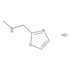 Methyl[(1,3-oxazol-2-yl)methyl]amine hydrochloride结构式