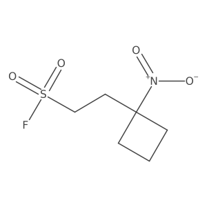 2-(1-Nitrocyclobutyl)ethane-1-sulfonyl fluoride结构式