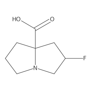 (2R,7AS)-2-Fluorotetrahydro-1H-pyrrolizine-7a(5H)-carboxylic acid结构式
