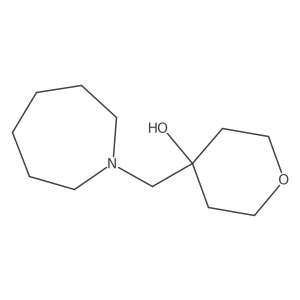 4-(Azepan-1-ylmethyl)tetrahydro-2H-pyran-4-ol Structure