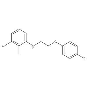 3-Chloro-N-[2-(4-chlorophenoxy)ethyl]-2-methylaniline结构式