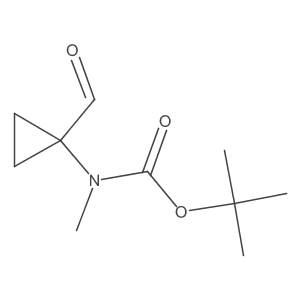 tert-Butyl N-(1-formylcyclopropyl)-N-methylcarbamate Structure