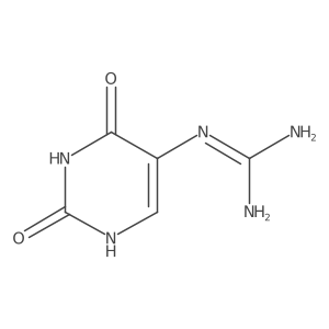 N-(1,2,3,4-Tetrahydro-2,4-dioxo-5-pyrimidinyl)guanidine结构式
