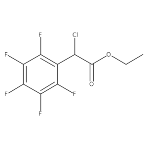 Ethyl I+/--chloro-2,3,4,5,6-pentafluorobenzeneacetate结构式