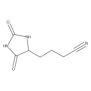2,5-Dioxo-4-imidazolidinebutanenitrile Structure