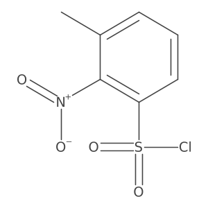 3-Methyl-2-nitrobenzene-1-sulfonyl chloride结构式