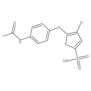 Acetamide,n-[4-[[5-(aminosulfonyl)-3-chloro-2-thienyl]thio]phenyl]-结构式