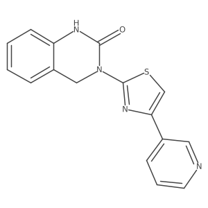 3-[4-(Pyridin-3-yl)-1,3-thiazol-2-yl]-1,2,3,4-tetrahydroquinazolin-2-one结构式