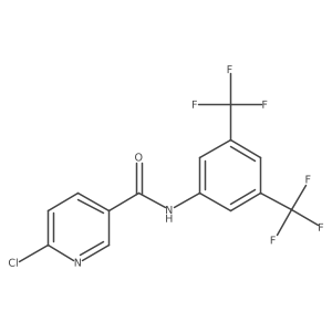 N-[3,5-bis(trifluoromethyl)phenyl]-6-chloropyridine-3-carboxamide Structure