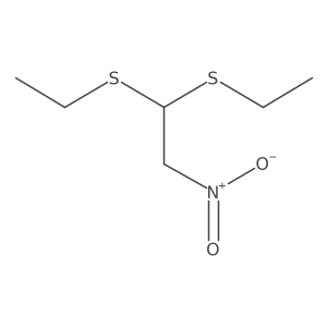 1,1-Bis(ethylthio)-2-nitroethane结构式