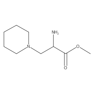 Methyl 2-amino-3-(piperidin-1-yl)propanoate Structure