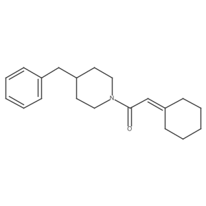 2-Cyclohexylidene-1-[4-(phenylmethyl)-1-piperidinyl]ethanone结构式