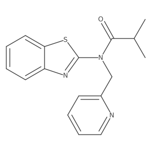 N-(benzo[d]thiazol-2-yl)-N-(pyridin-2-ylmethyl)isobutyramide Structure