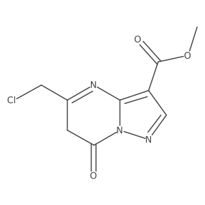 Methyl 5-(chloromethyl)-7-oxo-6,7-dihydropyrazolo[1,5-a]pyrimidine-3-carboxylate Structure