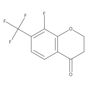 8-Fluoro-7-(trifluoromethyl)chroman-4-one Structure