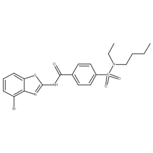N-(4-bromobenzo[d]thiazol-2-yl)-4-(N-butyl-N-ethylsulfamoyl)benzamide结构式