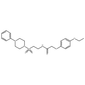 2-(4-ethoxyphenoxy)-N-(2-((4-phenylpiperazin-1-yl)sulfonyl)ethyl)acetamide Structure