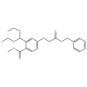 Methyl 4-(2-(benzyloxy)-2-oxoethoxy)-2-(diethoxymethyl)benzoate Structure