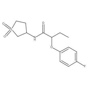 N-(1,1-dioxidotetrahydrothiophen-3-yl)-2-(4-fluorophenoxy)butanamide Structure