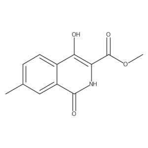Methyl 4-hydroxy-7-methyl-1-oxo-1,2-dihydroisoquinoline-3-carboxylate结构式