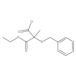 Ethyl 2-(benzyloxy)-3-chloro-2-methyl-3-oxopropanoate结构式