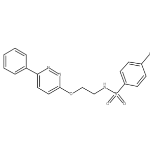 4-iodo-N-(2-((6-phenylpyridazin-3-yl)oxy)ethyl)benzenesulfonamide结构式