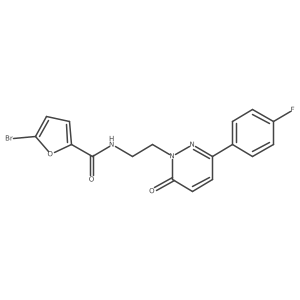 5-bromo-N-(2-(3-(4-fluorophenyl)-6-oxopyridazin-1(6H)-yl)ethyl)furan-2-carboxamide Structure