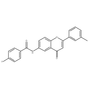 4-fluoro-N-[2-(3-methylphenyl)-4-oxo-4H-chromen-6-yl]benzamide Structure