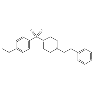 1-(4-Methoxybenzenesulfonyl)-4-[2-(pyridin-4-yl)ethyl]piperazine结构式