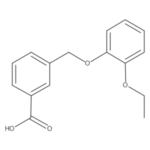 3-[(2-Ethoxyphenoxy)methyl]benzoic acid Structure