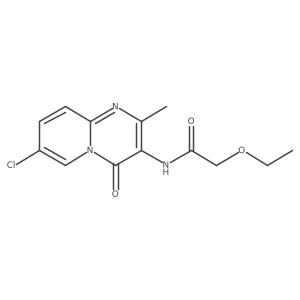 N-(7-chloro-2-methyl-4-oxo-4H-pyrido[1,2-a]pyrimidin-3-yl)-2-ethoxyacetamide结构式