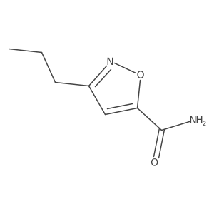 3-Propylisoxazole-5-carboxamide结构式