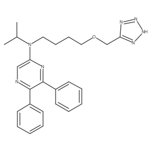 N-(1-Methylethyl)-5,6-diphenyl-N-[4-(2H-tetrazol-5-ylmethoxy)butyl]-2-pyrazinamine结构式