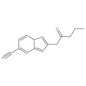 Ethyl 7-cyanoimidazo[1,2-a]pyridine-2-acetate Structure