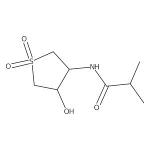 N-(4-Hydroxy-1,1-dioxo-1lambda6-thiolan-3-yl)-2-methylpropanamide结构式