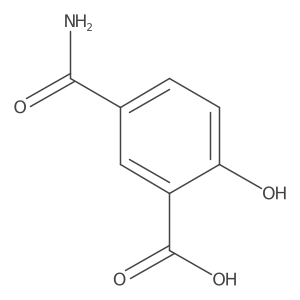 5-Carbamoyl-2-hydroxybenzoic acid结构式