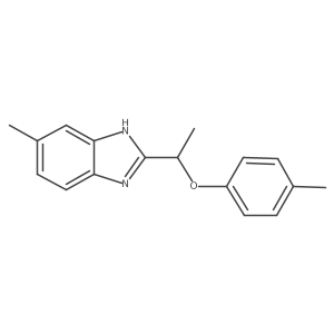 5-methyl-2-[1-(4-methylphenoxy)ethyl]-1H-benzimidazole Structure