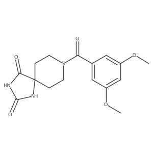 8-(3,5-Dimethoxybenzoyl)-1,3,8-triazaspiro[4.5]decane-2,4-dione Structure
