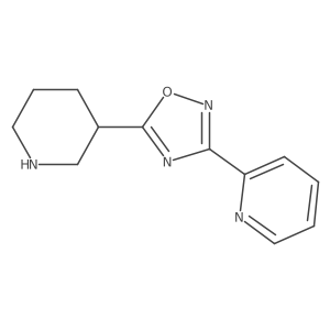 5-(3-Piperidyl)-3-(2-pyridyl)-1,2,4-oxadiazole Structure