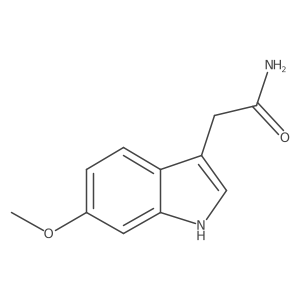 2-(6-Methoxy-1H-indol-3-yl)acetamide结构式