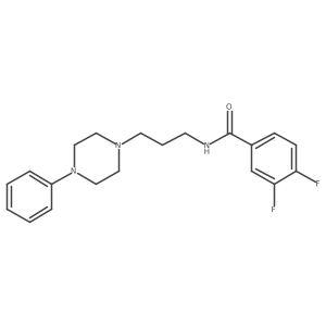 3,4-difluoro-N-[3-(4-phenylpiperazin-1-yl)propyl]benzamide结构式