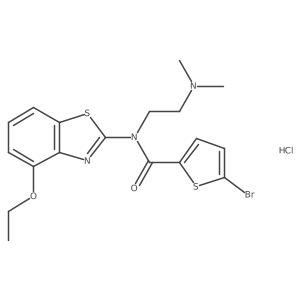 5-bromo-N-(2-(dimethylamino)ethyl)-N-(4-ethoxybenzo[d]thiazol-2-yl)thiophene-2-carboxamide hydrochloride Structure