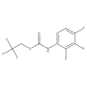 2,2,2-trifluoroethyl N-(2,3,4-trifluorophenyl)carbamate Structure