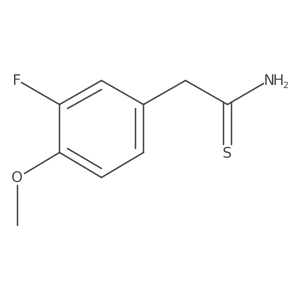 2-(3-Fluoro-4-methoxyphenyl)ethanethioamide结构式