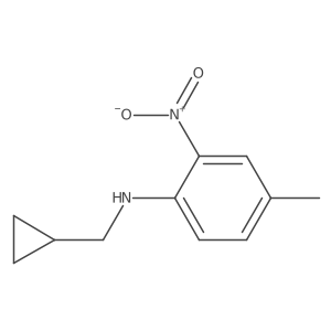N-(cyclopropylmethyl)-4-methyl-2-nitroaniline Structure