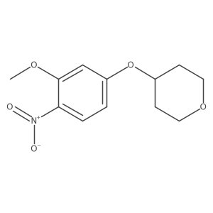 4-(3-methoxy-4-nitrophenoxy)tetrahydro-2H-pyran结构式
