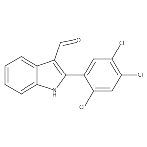 2-(2,4,5-trichlorophenyl)-1H-indole-3-carbaldehyde Structure