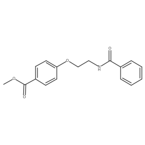 Methyl 4-(2-benzenecarbonylamino-ethoxy)benzoate结构式