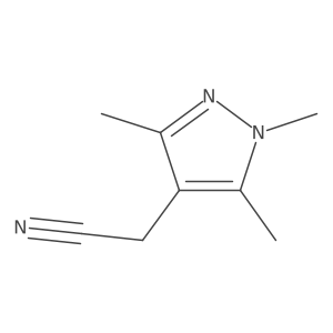 2-(1,3,5-trimethyl-1H-pyrazol-4-yl)acetonitrile结构式